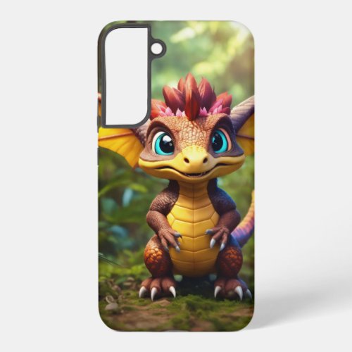 Adorable Fluffy Fantasy Dinosaur Mobile Back Cove Samsung Galaxy S22 Case