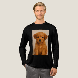 Adorable Fluffy Puppy Face | Cute Dog Lover T-Shir Tri-Blend Shirt