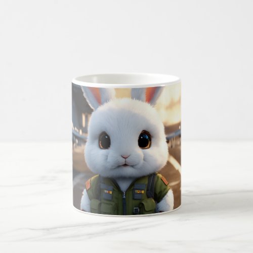 Adorable Fluffy Rabbit Design Mugs  Coffee Cups