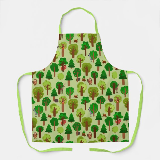 Adorable Forest Animals Apron (Front)