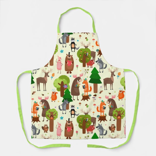 Adorable Forest Animals Apron (Front)