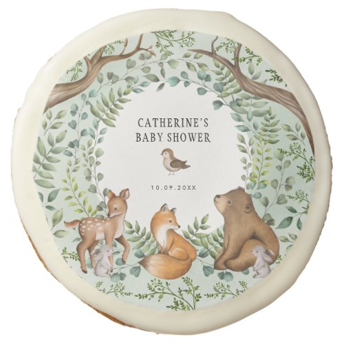 Adorable Forest Friends Woodland Baby Animals  Sugar Cookie