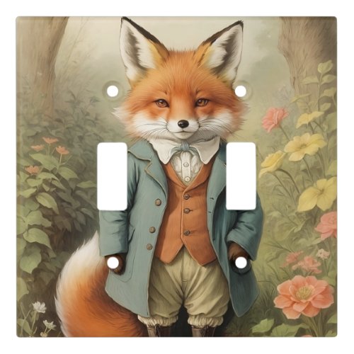 Adorable Fox Light Switch Cover