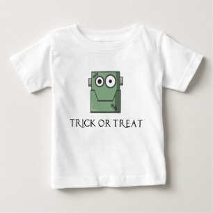 Adorable Frankenstein Head Baby Shirt