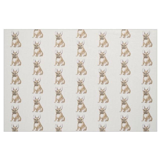 Adorable french bulldog fabric (Fat Quarter)