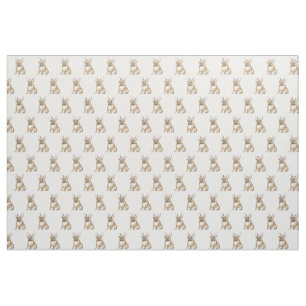Adorable french bulldog puppy fabric