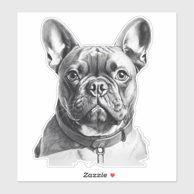 Adorable French Bulldog  Sticker (Sheet)