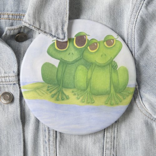 Adorable Frog Lovers Button