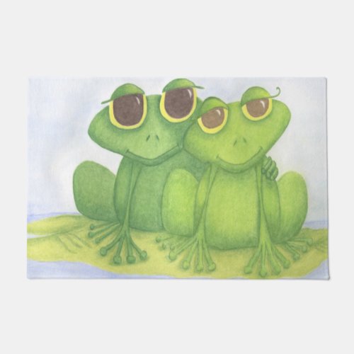 Adorable Frog Lovers Doormat