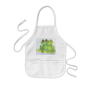 Adorable Frog Lovers Kids' Apron