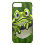 Adorable Funny Cute Smiling Green Frog In Tree iPhone 8/7 Case