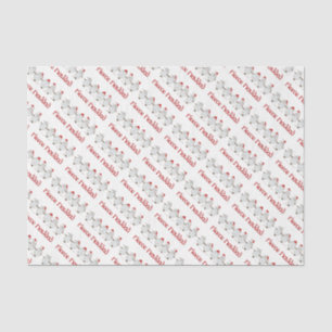 Adorable FUNNY Fleece Navidad Christmas Sheep Tissue Paper