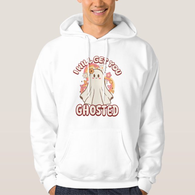Adorable Funny Ghost – Cute Valentine Ghost Hoodie (Front)