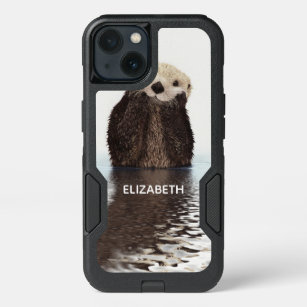Adorable Furry Otter in water iPhone 13 Case