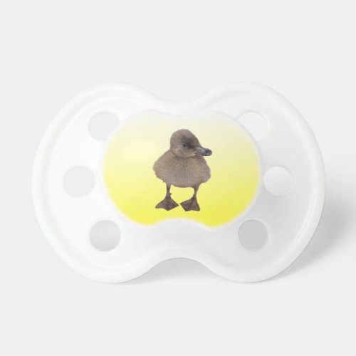 Adorable Fuzzy Gray Duckling Newborn Child Baby Pacifier