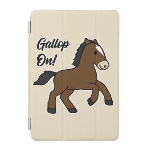 Adorable Gallop On! Happy Foal Kawaii Horse Design iPad Mini Cover