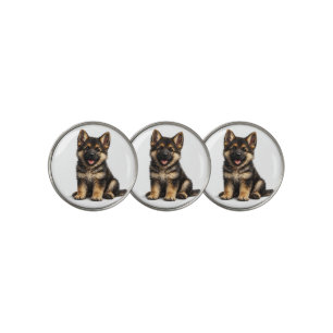 Adorable German Shepherd Puppy Golf Ball Marker