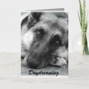 Adorable German Shepherd Valentine's Day Card