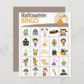 Adorable Ghost & Bird Halloween BINGO Board! (Front/Back)