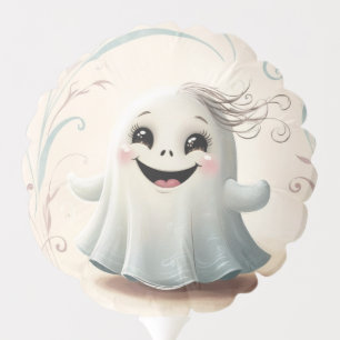 Adorable Ghostly Friend Halloween Design Balloon