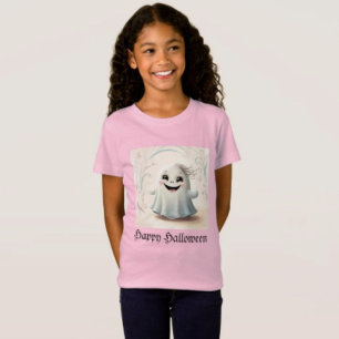 Adorable Ghostly Friend Halloween Design T-Shirt