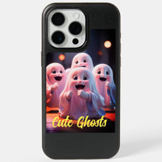 Adorable Ghosts in a Playful Haunt iPhone 15 Pro Max Case