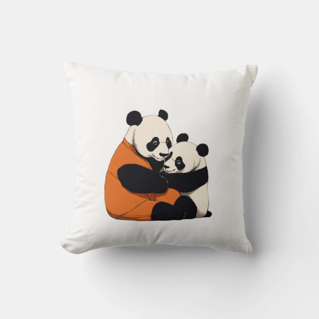 Adorable Giant Panda Hug Pillow (Front)