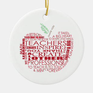 Adorable Gift for Teachers Ceramic Ornament
