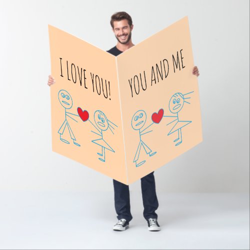 Adorable Gigantic Marriage Proposal Poem Card