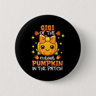 Adorable Gigi Of The Cutest Pumpkin In The Patch  Button