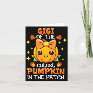 Adorable Gigi Of The Cutest Pumpkin In The Patch Card