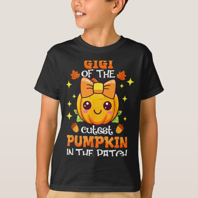Adorable Gigi Of The Cutest Pumpkin In The Patch  T-Shirt (Front)