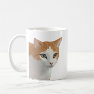 Adorable Ginger Cat Art Coffee Mug