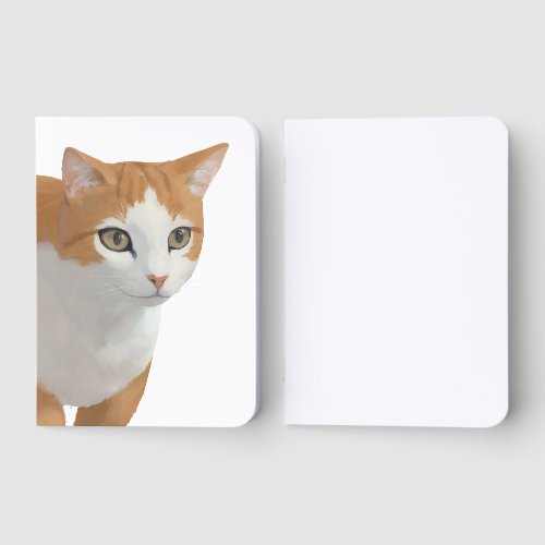Adorable Ginger Cat Art Foil Vow Books