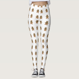 Adorable Gingerbread Cat Cookies Leggings