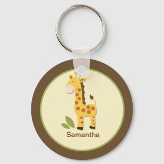 ADORABLE GIRAFFE CUSTOMIZABLE KEYCHAIN