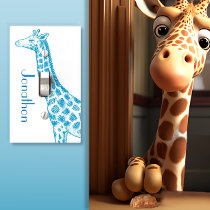 Adorable Giraffe for Baby's Room Light Switch Cover