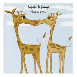 Adorable Giraffe Lovers Acrylic Print