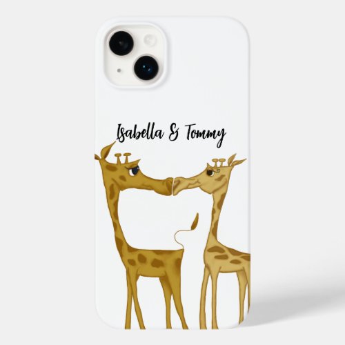 Adorable Giraffe Lovers Case_Mate iPhone 14 Plus Case