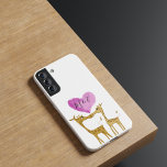 Adorable Giraffe Lovers  Case-Mate iPhone 14 Pro Max Case<br><div class="desc">These two adorable giraffe lovers show affection for each other.  Personalize this sweet giraffe phone case by adding your own text,  or delete it to leave it blank. Based on an original art piece by © One Artsy Momma.</div>