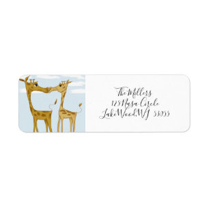 Adorable Giraffe Lovers Label