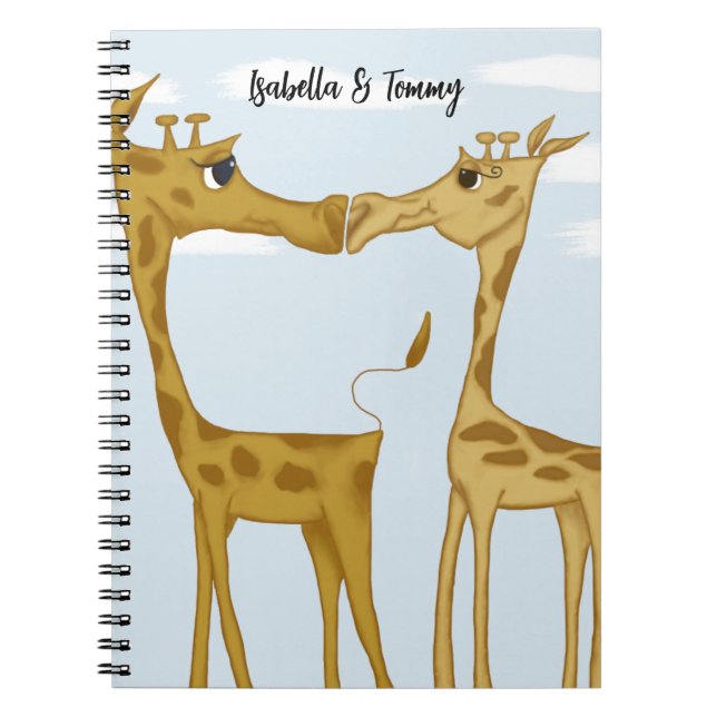 Adorable Giraffe Lovers Notebook (Front)