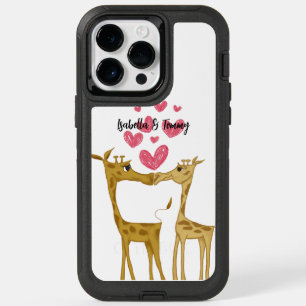 Adorable Giraffe Lovers OtterBox iPhone 14 Pro Max Case