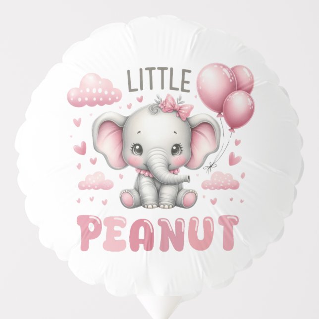 Adorable Girl Little Peanut  Balloon (Front)