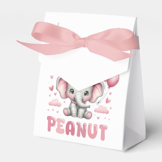 Adorable Girl Little Peanut  Favor Boxes (Front Side)