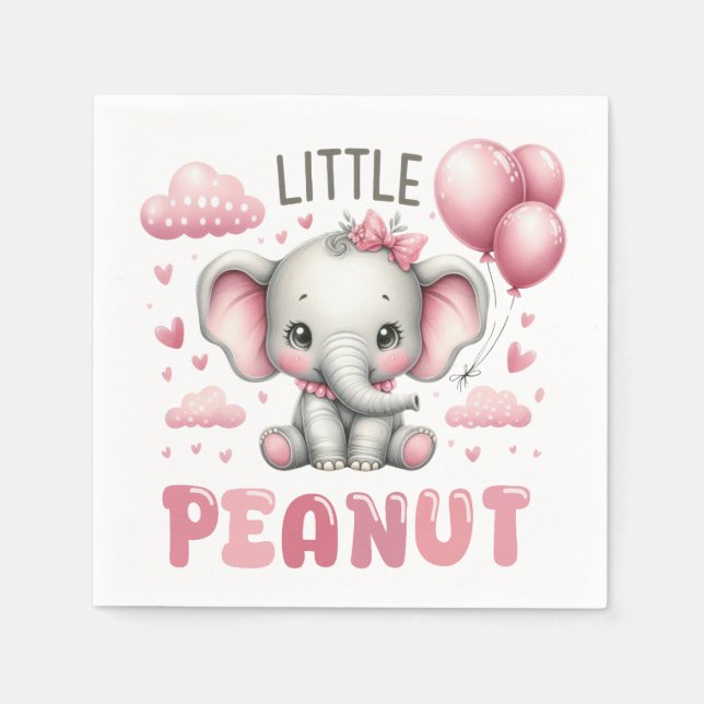 Adorable Girl Little Peanut  Napkins (Front)