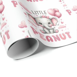Adorable Girl Little Peanut Wrapping Paper