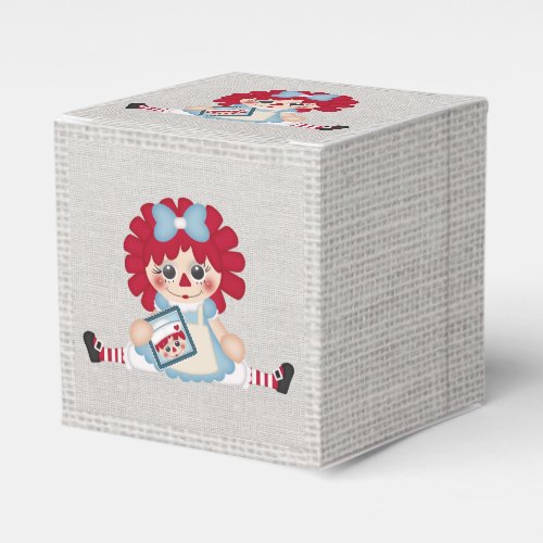 Adorable Girly Country Raggedy Rag Doll Favor Boxes