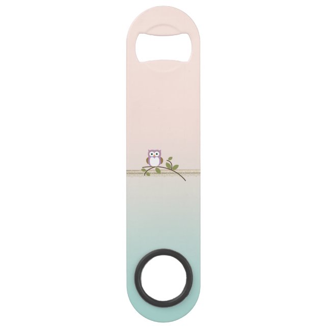 Adorable Girly Cute Owl Bar Key (Front)