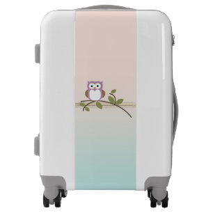 Adorable Girly Cute Owl Luggage